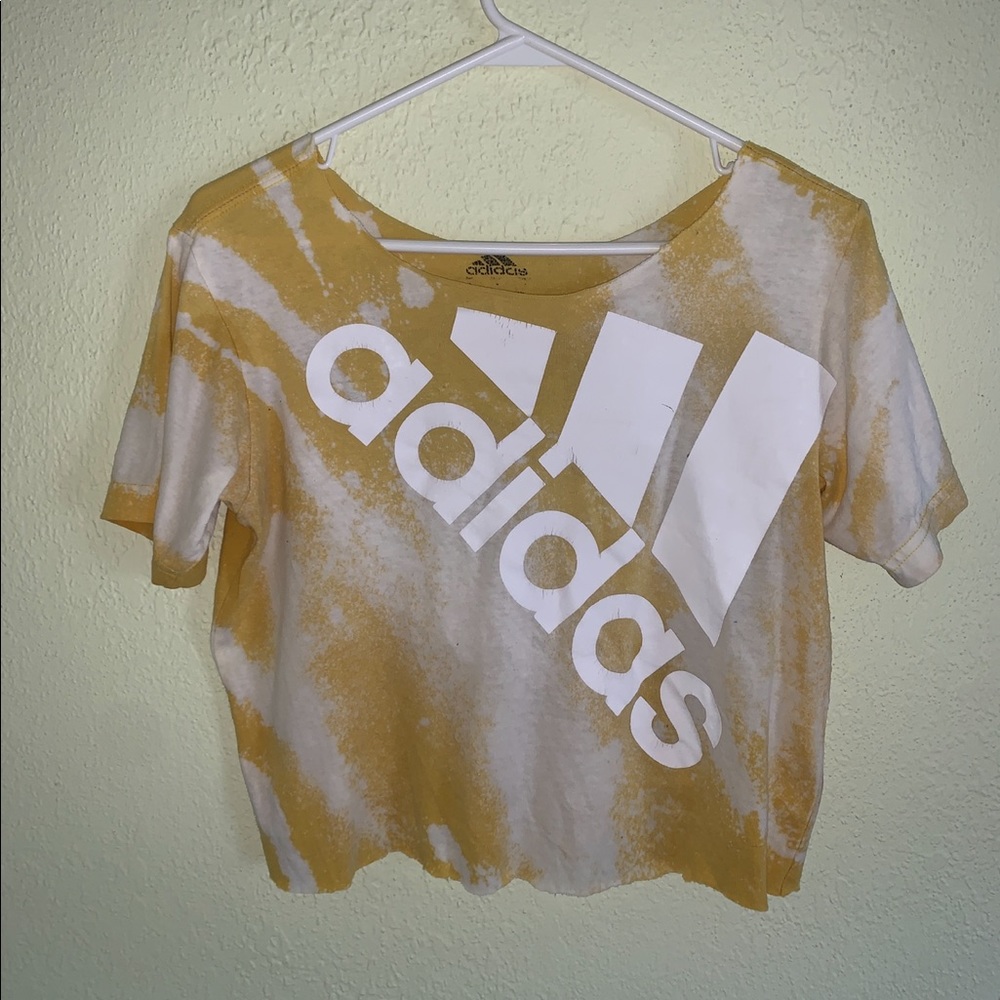 Bleached/Cropped Adidas Shirt